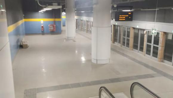 LINEA 2 METRO DE LIMA Esta es la zona de andenes en la estación 23 Hermilio Valdizán de la Línea 2 del Metro de Lima y Callao, una de las que operará en la próxima marcha blanca. Foto: GEC