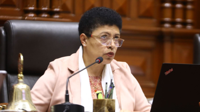 Martha Moyano denuncia incitación a la violencia de parte de congresistas. Foto. Andina/Difusión