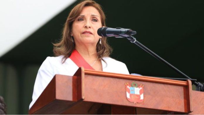 La presidenta dio un mensaje a la nación un día después de las manifestaciones que dejaron el primer fallecido en Lima. Fuente: Presidencia Perú
