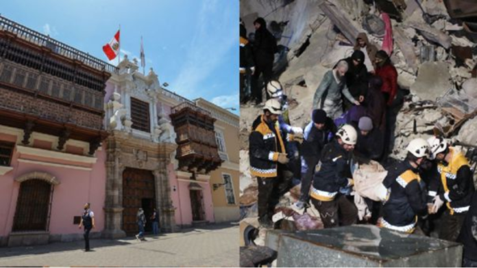 El Perú se suma a los países que han manifestado sus condolencias a ambas naciones por las pérdidas humanas y materiales a causa de los terremotos que iniciaron ayer, domingo. Fuente: EFE / Composición RPP | Fotógrafo: YAHYA NEMAH