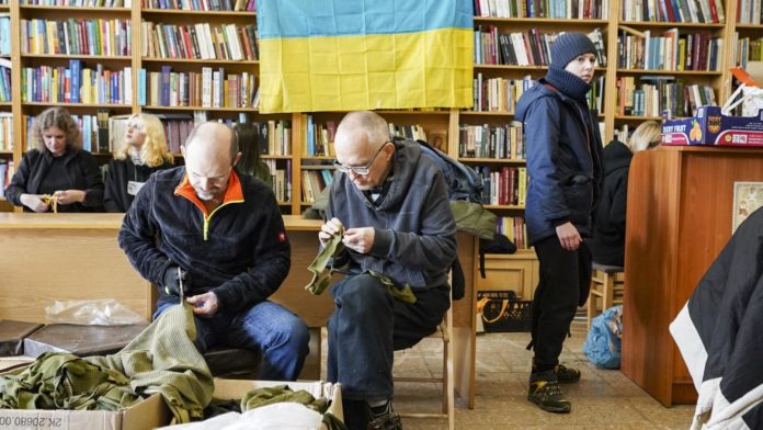 Bibliotecas en Ucrania dando alojo a ciudadanos.