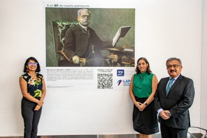 En el aeropuerto Jorge Chavez se presentan graficas culturales por la BNP.