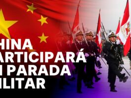 La banda encargada de acompañar el paso de las delegaciones extranjeras es la denominada Banda Conjunta, que está integrada por el Ejército, la Marina de Guerra del Perú, la Fuerza Aérea del Perú (FAP) y la Policía Nacional (PNP).