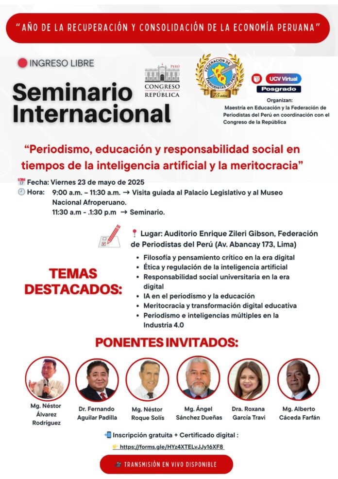 Seminario internacional Periodismo, Educación y Responsabilidad Social