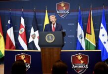 Trump anuncia coalición militar con países de derecha