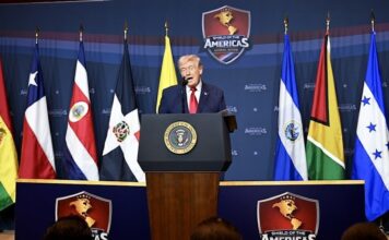 Trump anuncia coalición militar con países de derecha