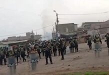 2 agentes de la Policía resultaron heridos tras intento de desalojo en Carabayllo