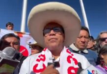 Candidato Roberto Sánchez incita en Cajamarca a defender el voto popular